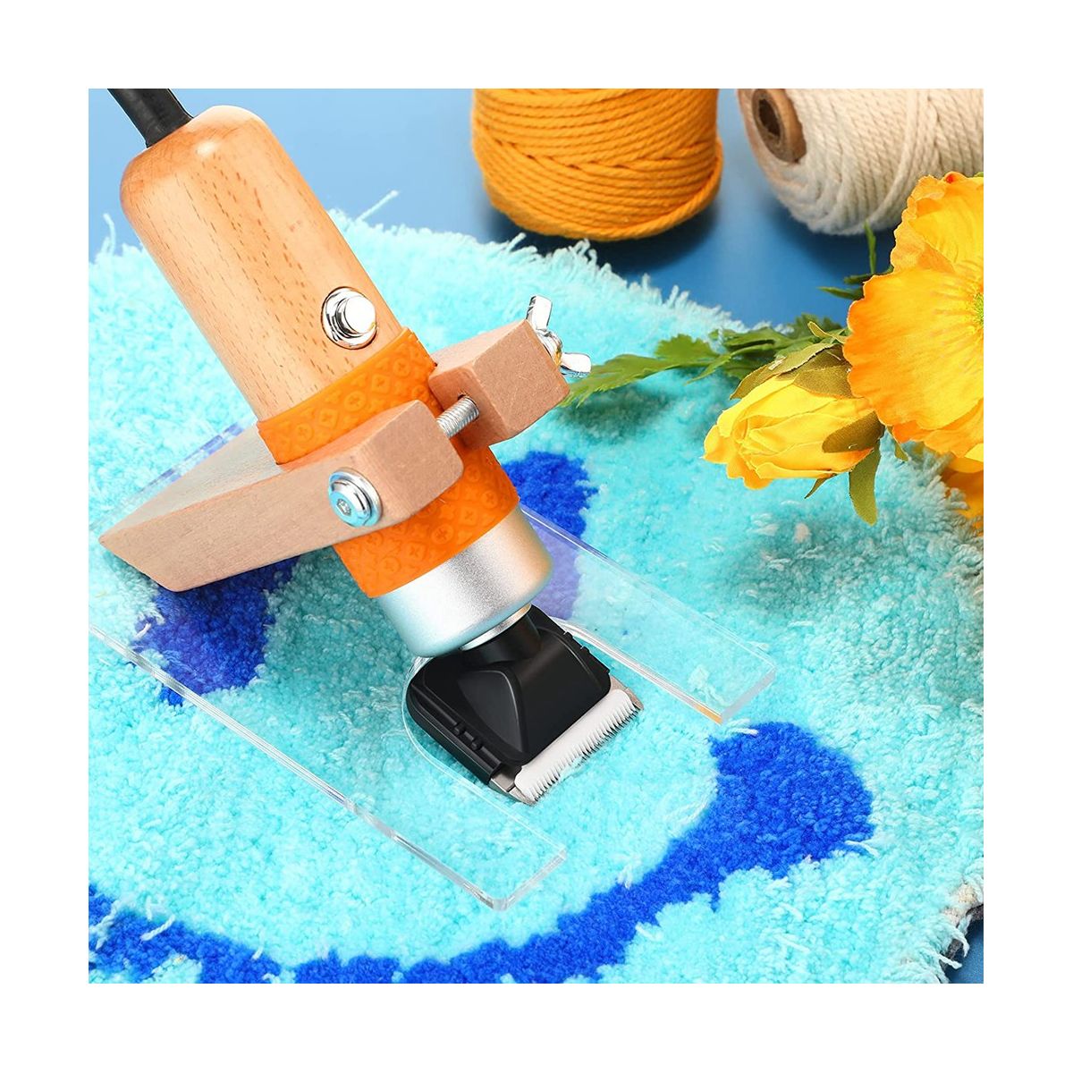 Carpet Trimmer Guide Shearing Guide Fittings Bracket KitSolid Wood Acrylic Shearing Guide