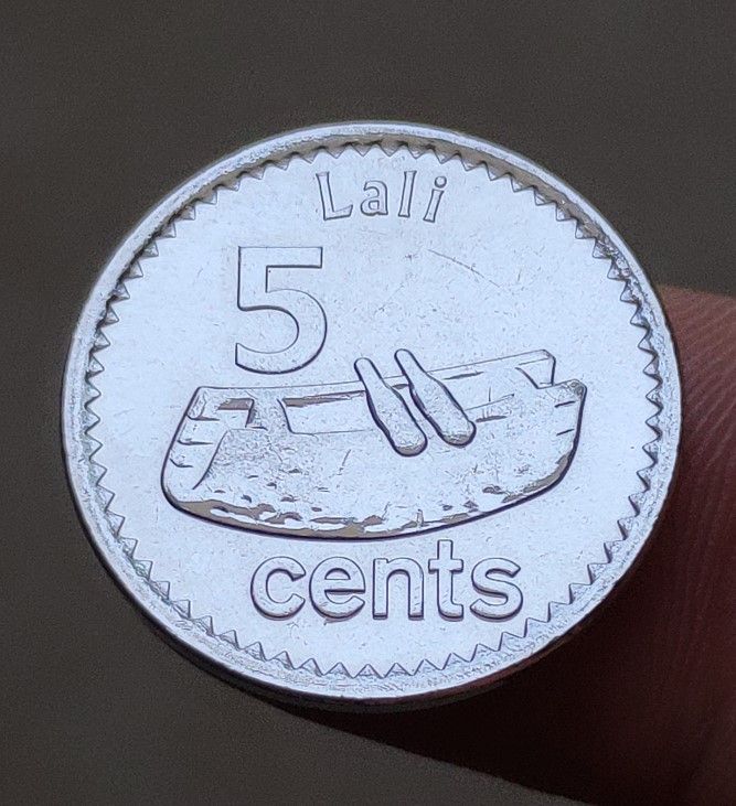 Fiji 5 Cent 19.5mm Commonwealth Coins Old Coin Collectible