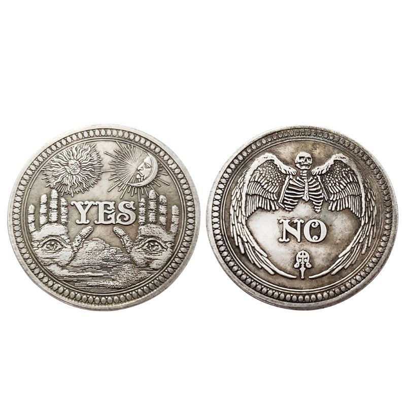 Yes Or No Skull Commemorative Coin Challenge Collectible