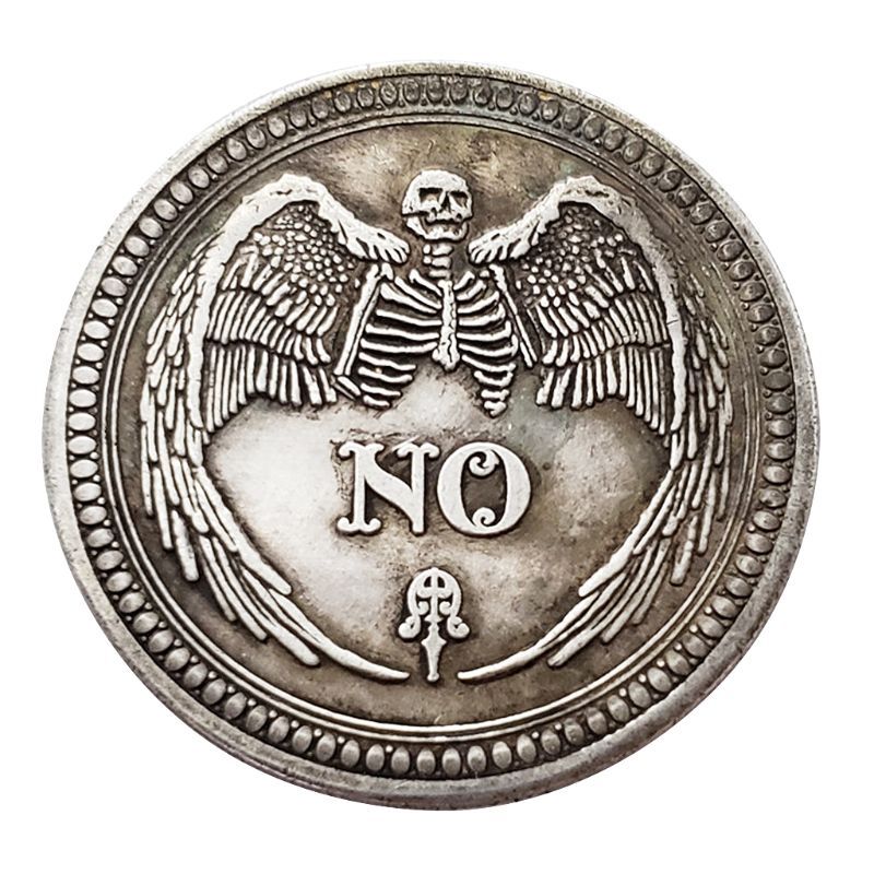 Yes Or No Skull Commemorative Coin Challenge Collectible