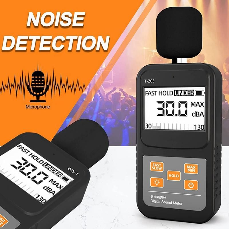 Digital Sound Level Meter Handheld SPL Meter,30-130DB Audio