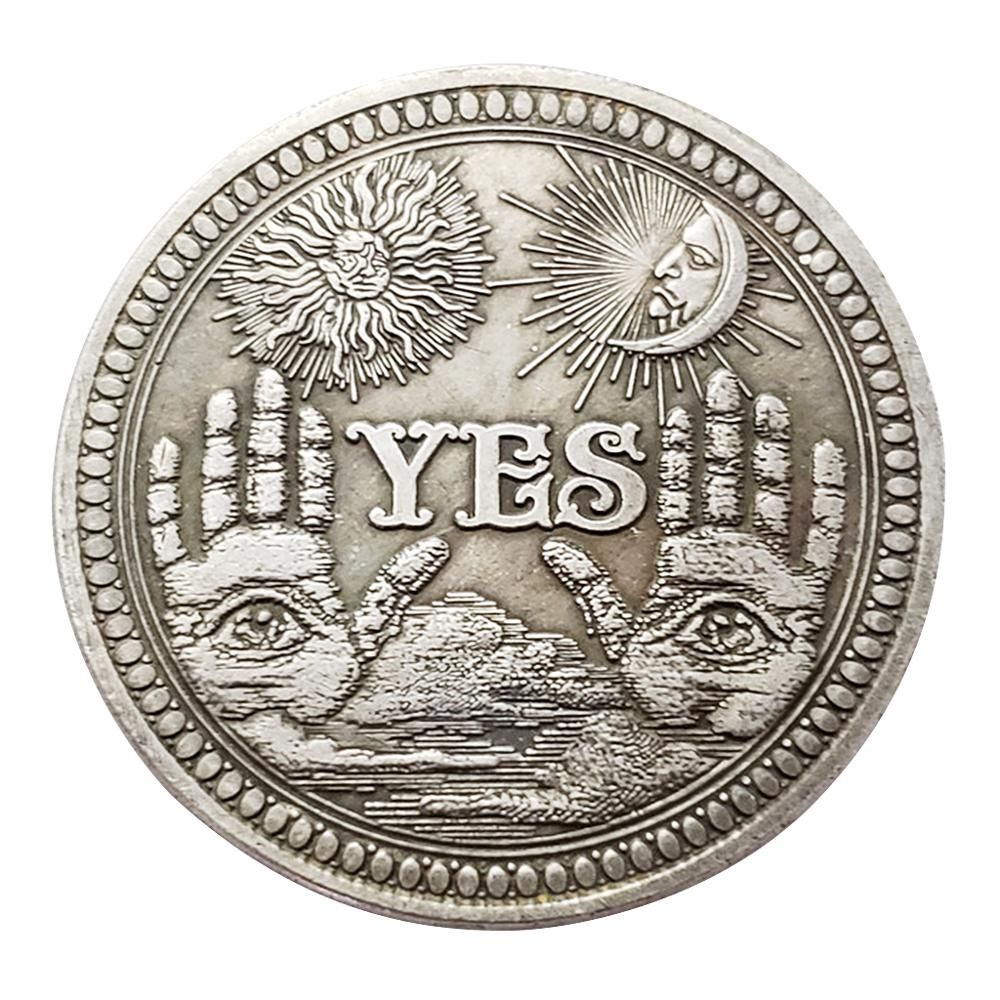 Yes Or No Skull Commemorative Coin Souvenir Challenge
