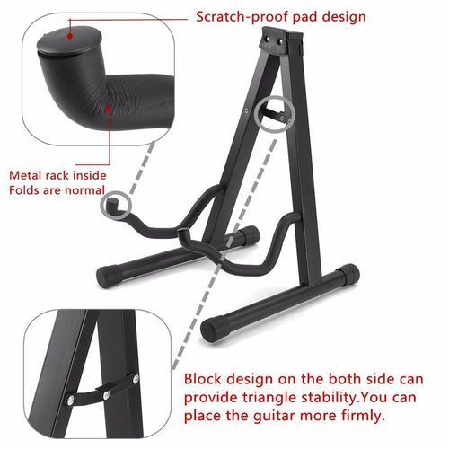 Foldable Guitar Holder Stand Instrument Holder For All Guitar