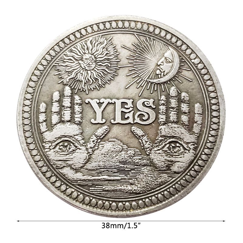 1PC Yes Or No Skull Commemorative Coin Souvenir Challenge