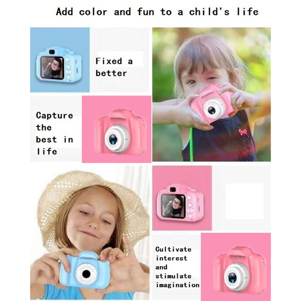 X2 Children's Digital Camera Photo And Video Camera Memory Card Support