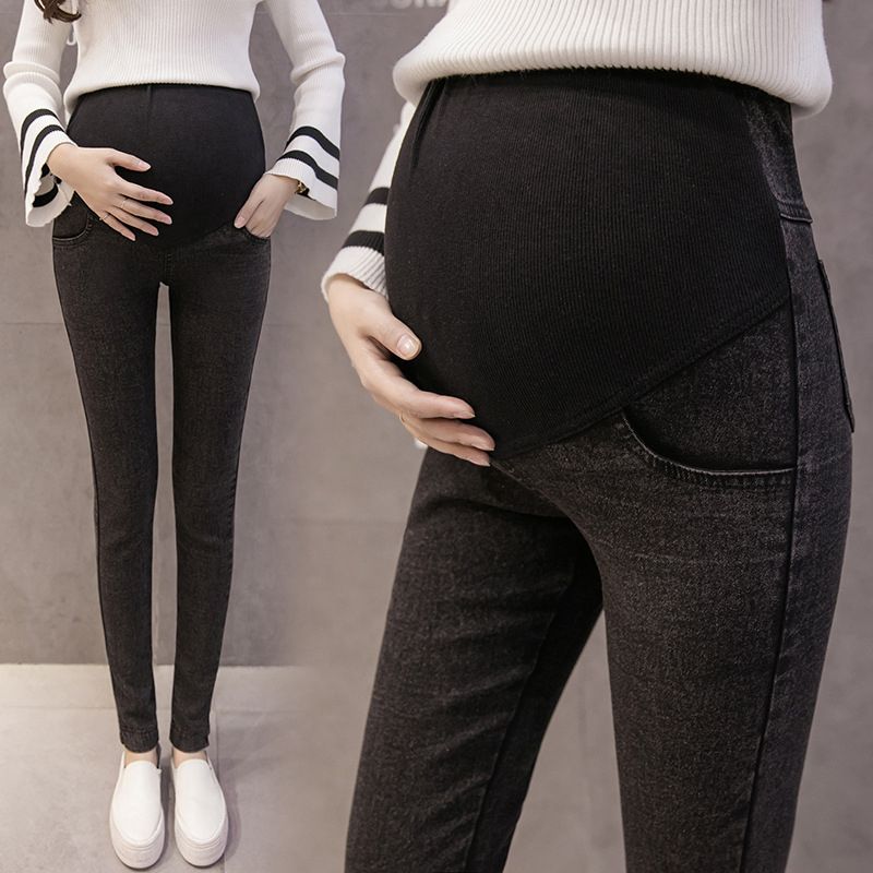 Adjustable Big Size  Maternity Jeans Pregnant Women Pant Leings Thin Soft