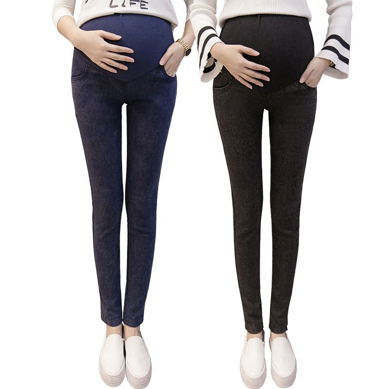 Adjustable Big Size  Maternity Jeans Pregnant Women Pant Leings Thin Soft