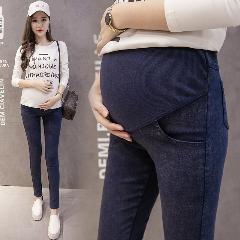 Adjustable Big Size  Maternity Jeans Pregnant Women Pant Leings Thin Soft