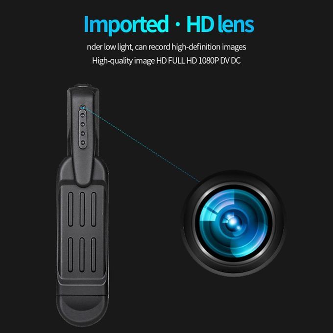 2x 1080P Mini Body Camera Personal Video Spy Rechargeable 130° Wide
