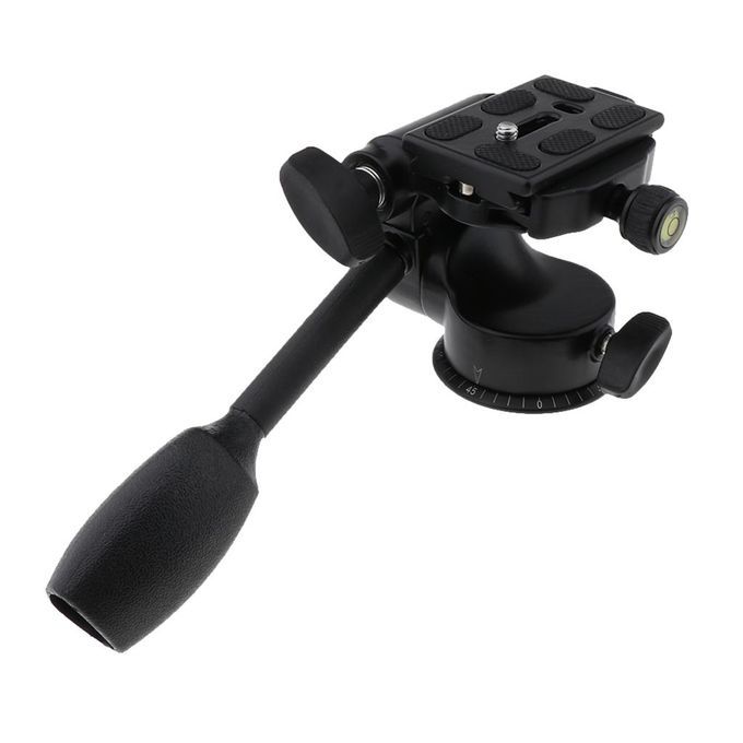 Camera Tripod Handle Ball Head With 1/4inch Plate, 3-Dimensional For