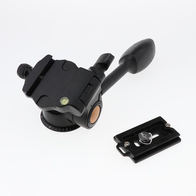 Camera Tripod Handle Ball Head With 1/4inch Plate, 3-Dimensional For