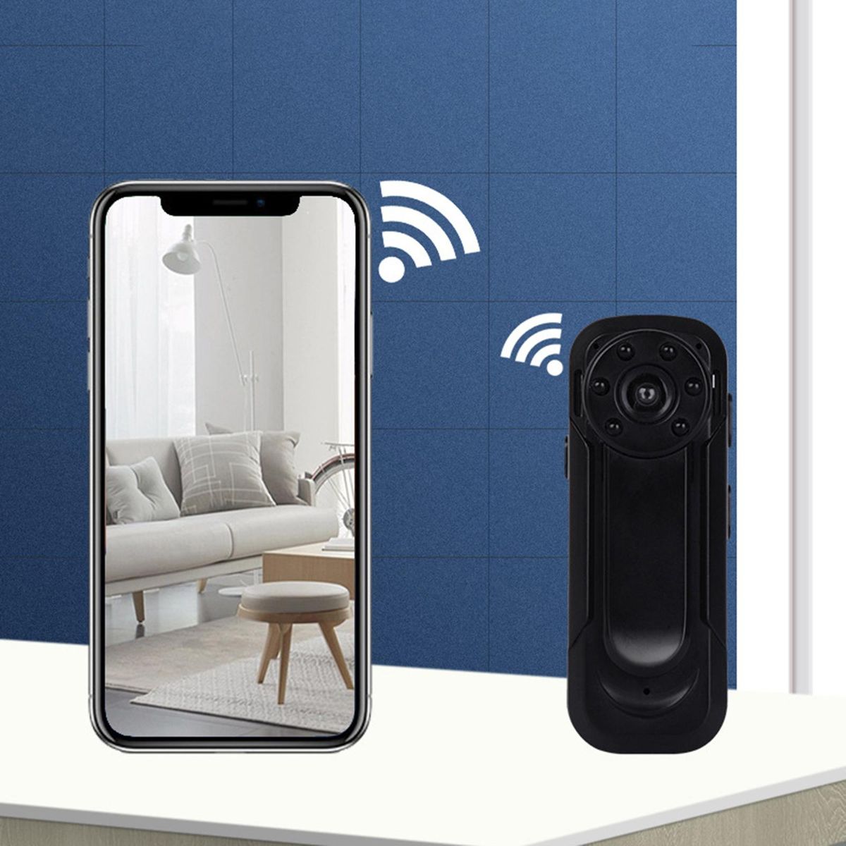 Mini Body Camera WiFi Camera Cam Loop Recording Rechargeable 1080P