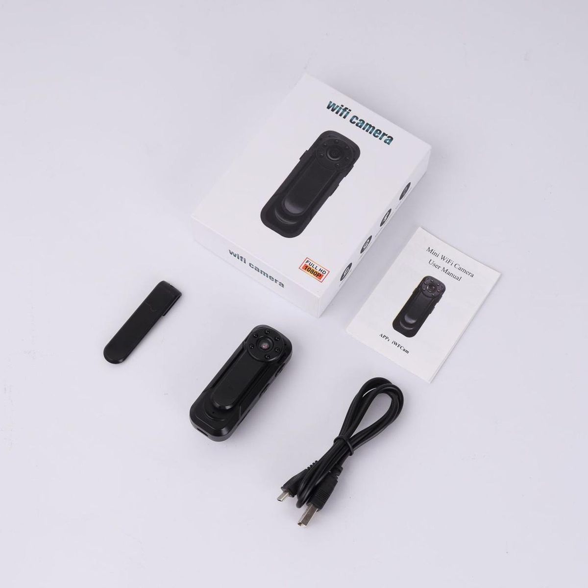 Mini Body Camera WiFi Camera Cam Loop Recording Rechargeable 1080P