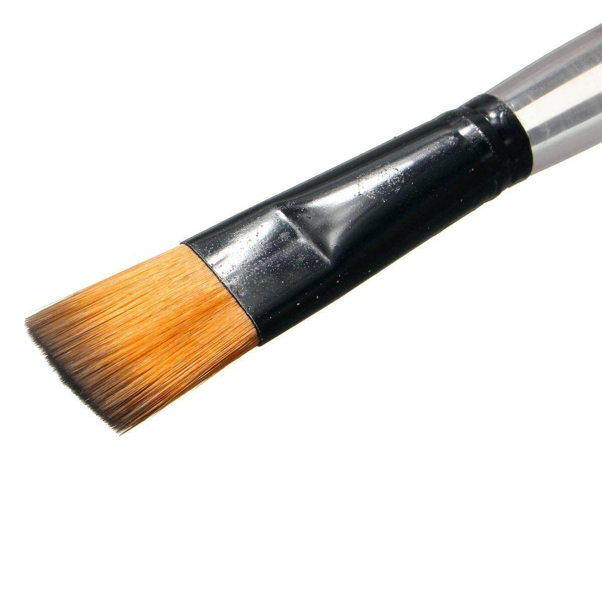 6pcs Artist Paint Brush Set Nylon Watercolor Plastic Acrylic Oil Supply