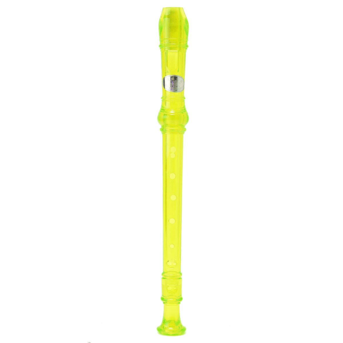 Translucent Soprano Descant Recorder 8-hole Clarinet School Music Instrument Green Green