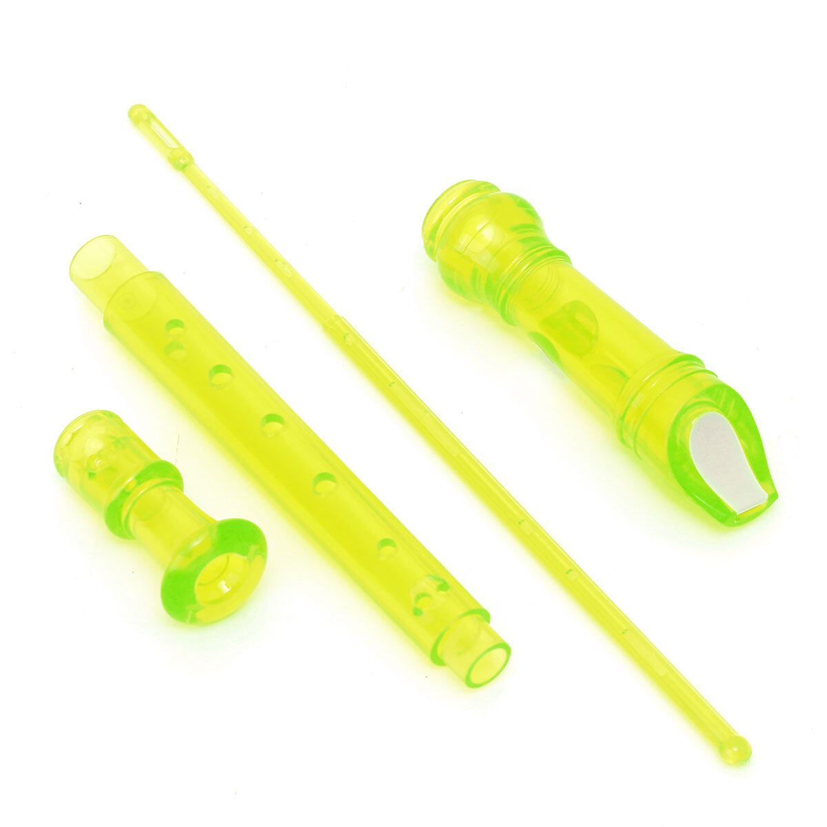 Translucent Soprano Descant Recorder 8-hole Clarinet School Music Instrument Green Green