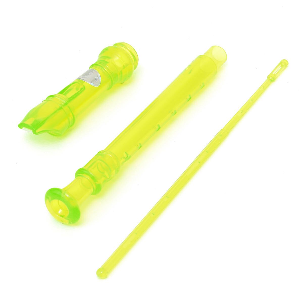 Translucent Soprano Descant Recorder 8-hole Clarinet School Music Instrument Green Green