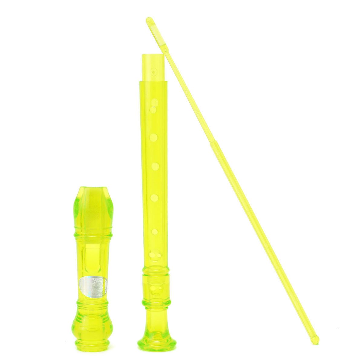Translucent Soprano Descant Recorder 8-hole Clarinet School Music Instrument Green Green