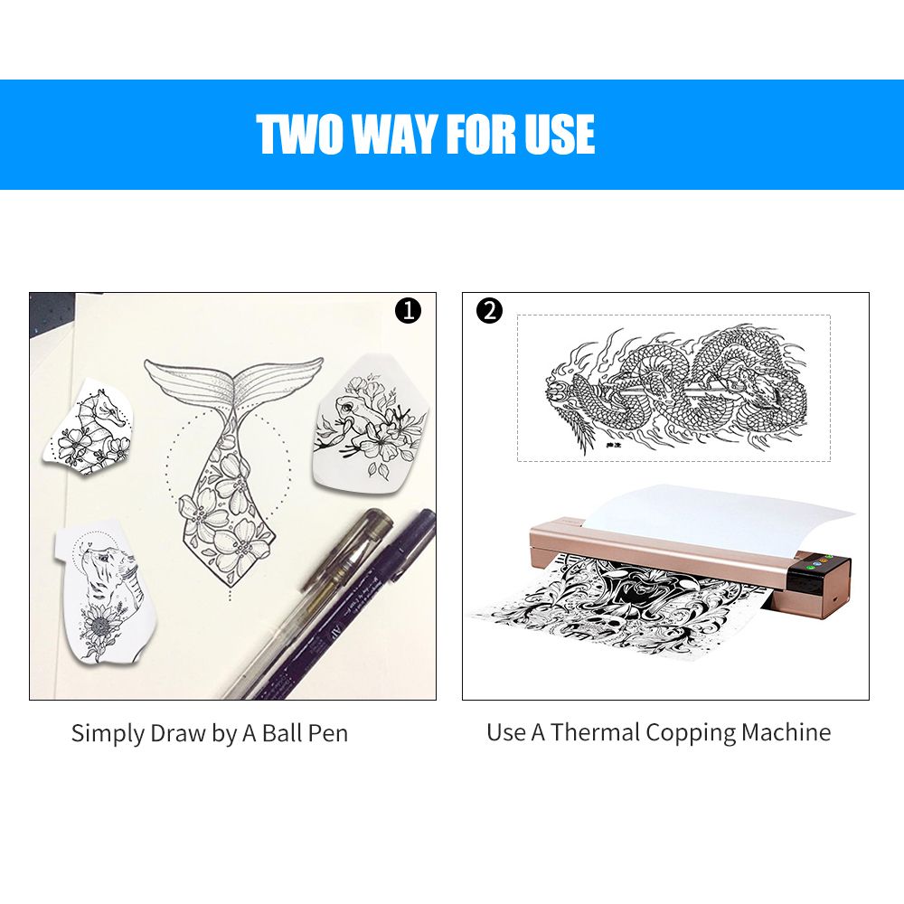 Tattoo Transfer Paper 100 Sheets Tattoo Stencil Paper