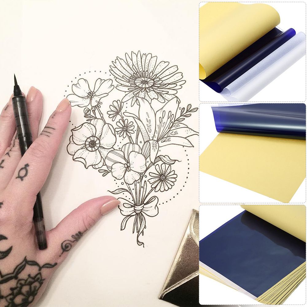 Tattoo Transfer Paper 100 Sheets Tattoo Stencil Paper