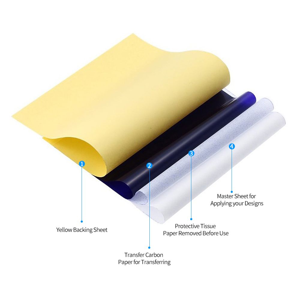 Tattoo Transfer Paper 100 Sheets Tattoo Stencil Paper