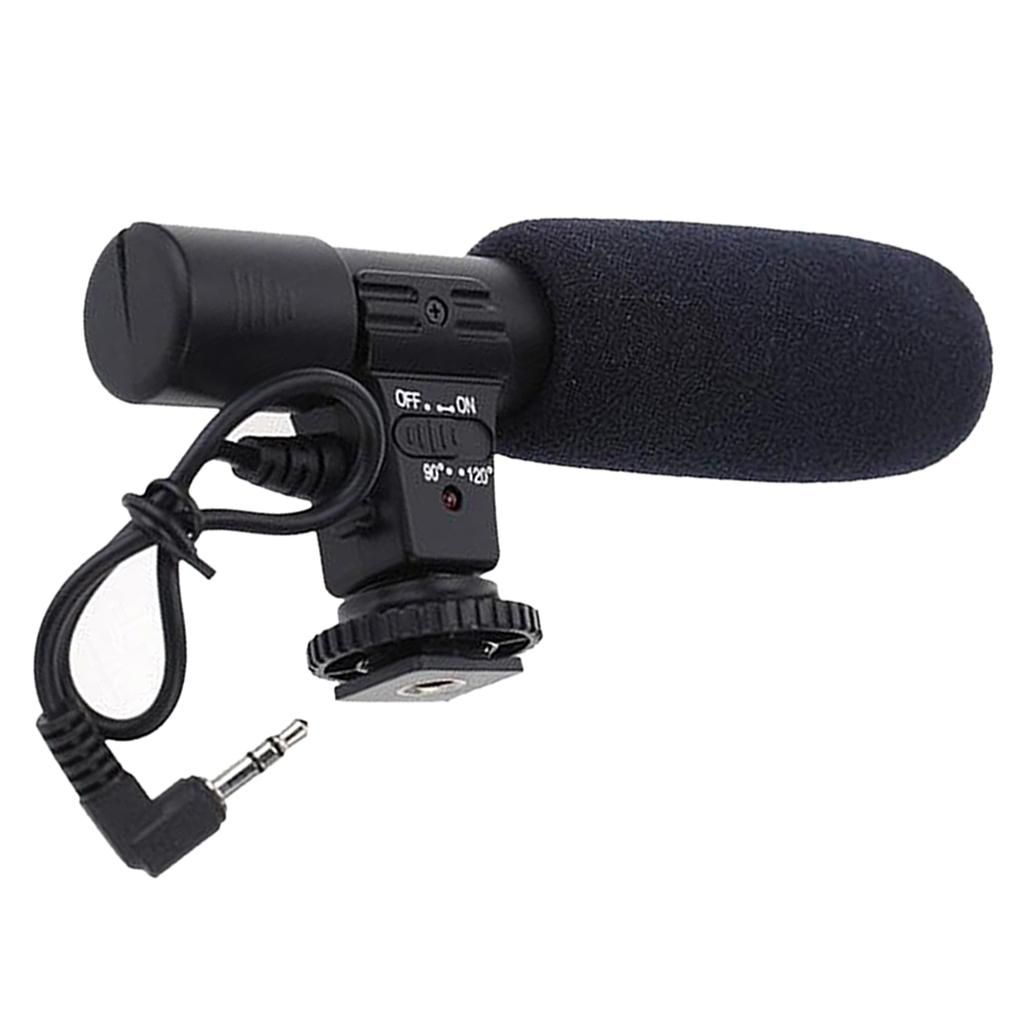 Microphone Recording Mic For DSLR Camera DV Photography 3.5mm