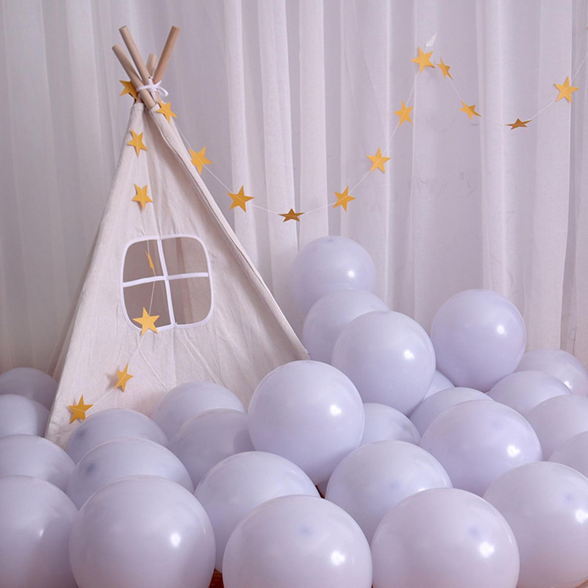 50Pcs Birthday Balloons Romantic Heart Round Latex Balloons Toys Purple