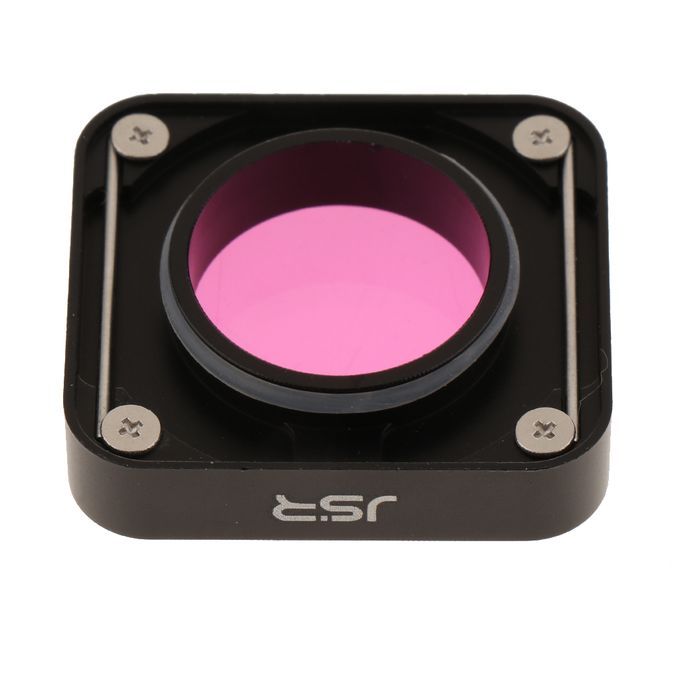 HD UV Filter Lens Protective Cover Housing Case For GoPro Hero Magenta