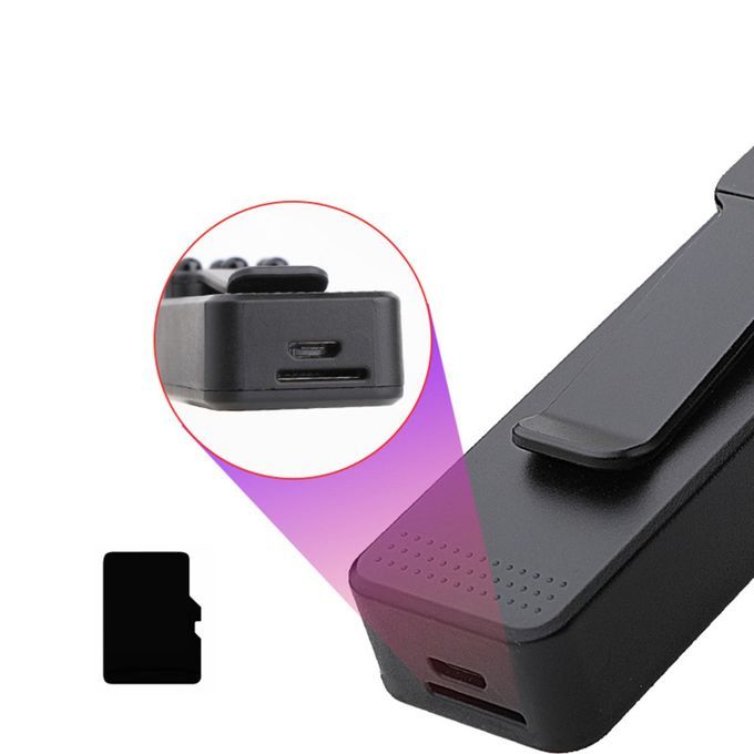HD 1080P Body Camera Wearable Charging Worn Camera Clip Body For