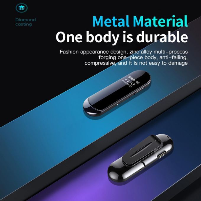 Mini Back Clip Voice Recorder 1080P 300mAh Body Camera Pen For 8GB
