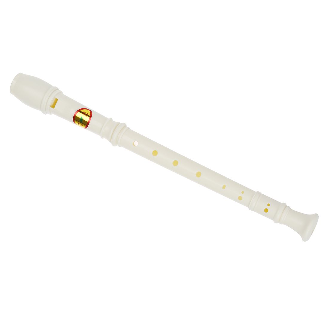 Students Off White Plastic 8 Holes Flute Recorder W
