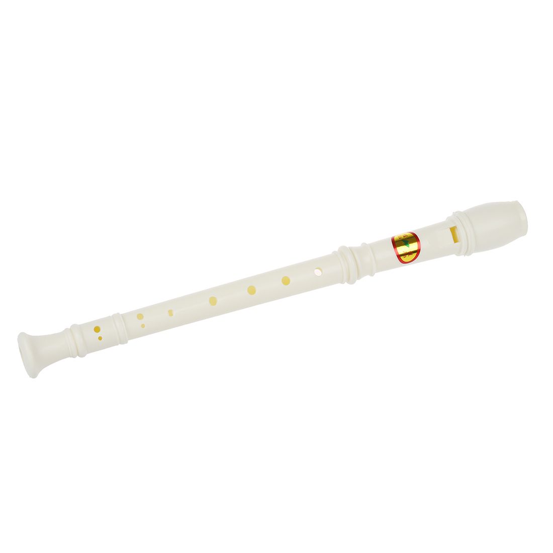 Students Off White Plastic 8 Holes Flute Recorder W