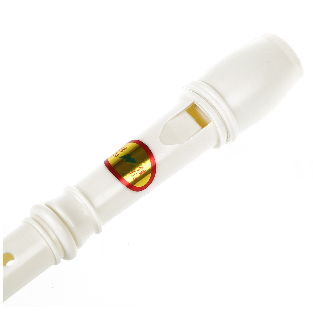 Students Off White Plastic 8 Holes Flute Recorder W
