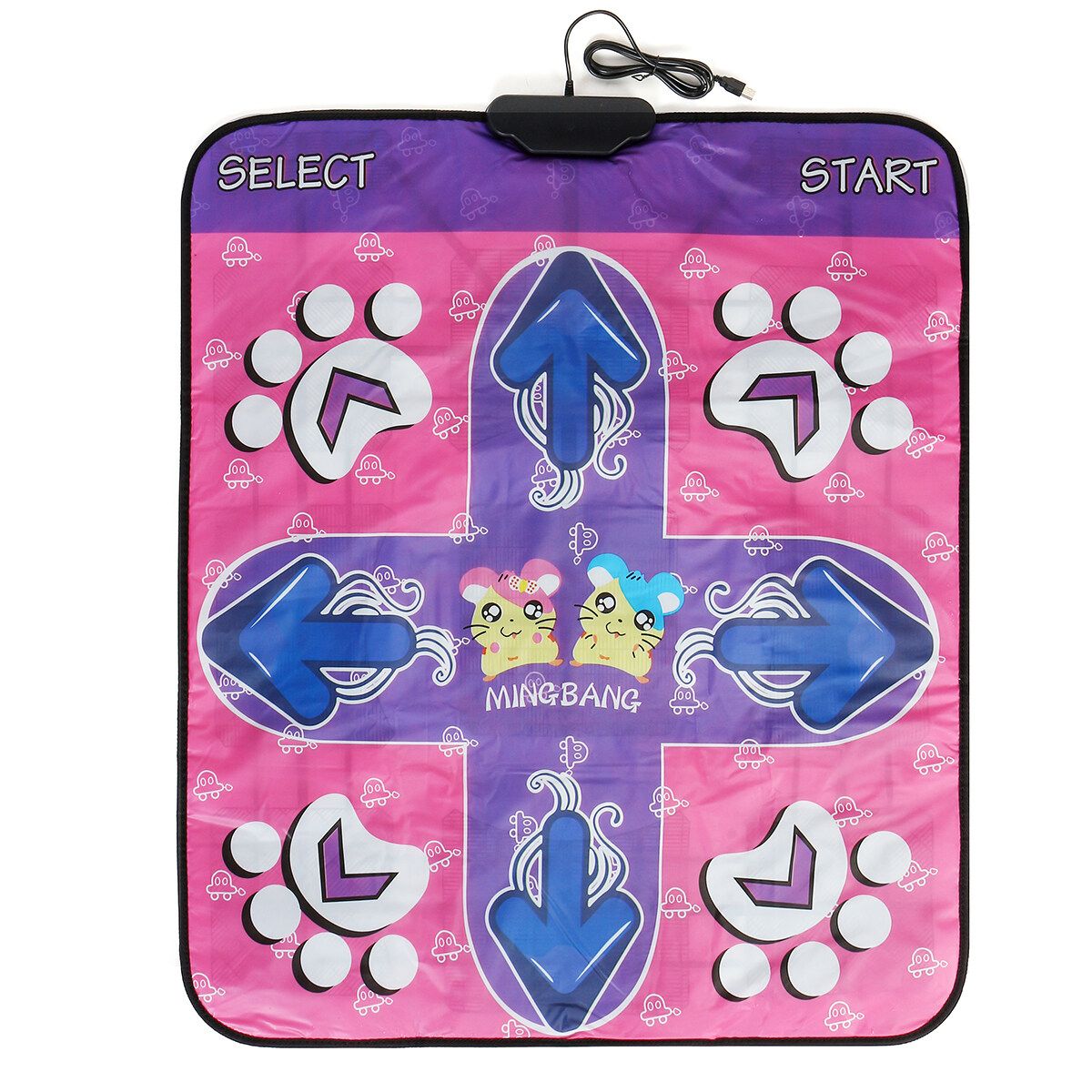 2000 Songs USB Non-Slip Dancing Step Dance Mat Pad For PC TV Video Household Kid Gift Purple
