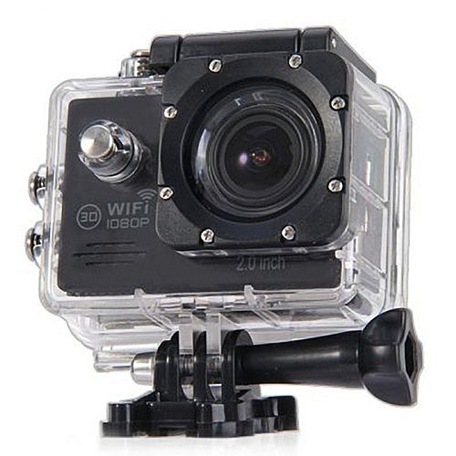 SJ7000 Action Camera 2-inch LCD Wifi Waterproof Sports Cam Black