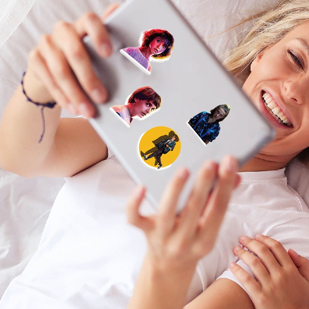 50PcsSet Stranger Things Stickers Cartoon Graffiti Decals