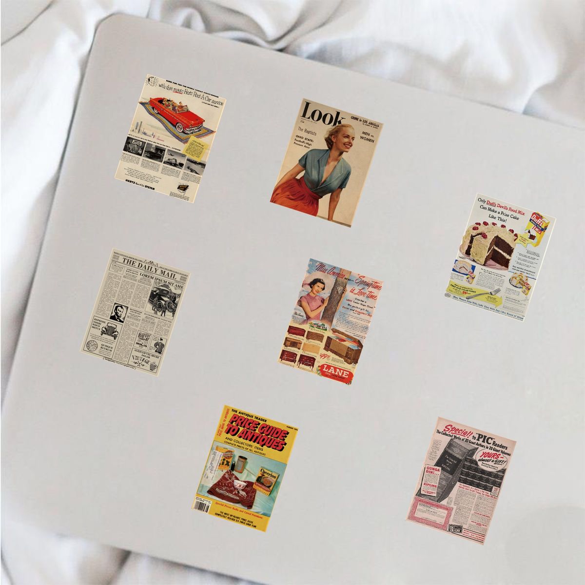 50PcsSet Laptop Stickers Vintage Aesthetic Stickers Mix Color