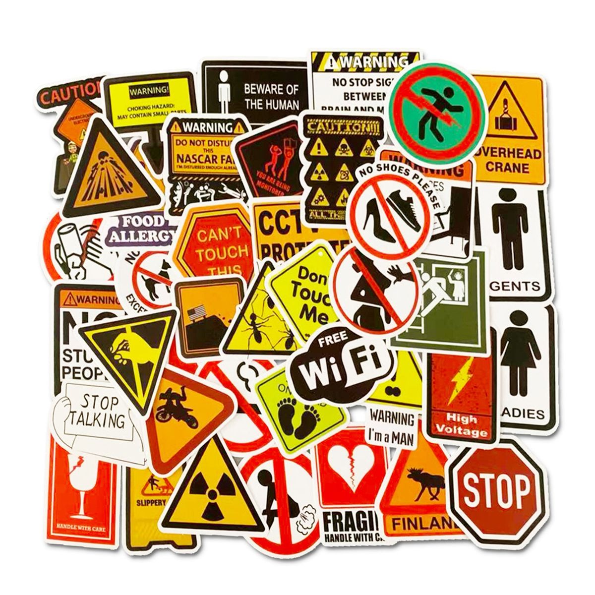 50PcsSet Graffiti Stickers Cartoon Graffiti Decals Water A