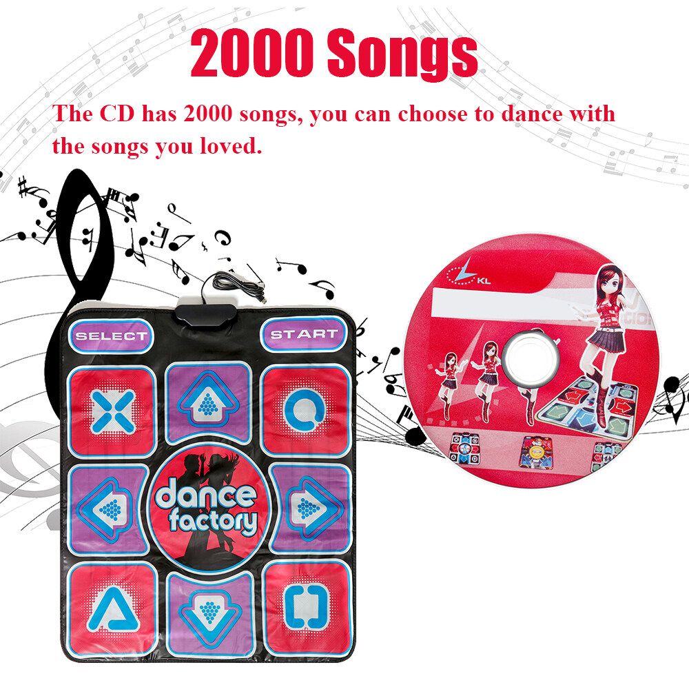 USB Non-slip Dance Mat Pad Pad Blanket Work For PC TV Video Party Household Game