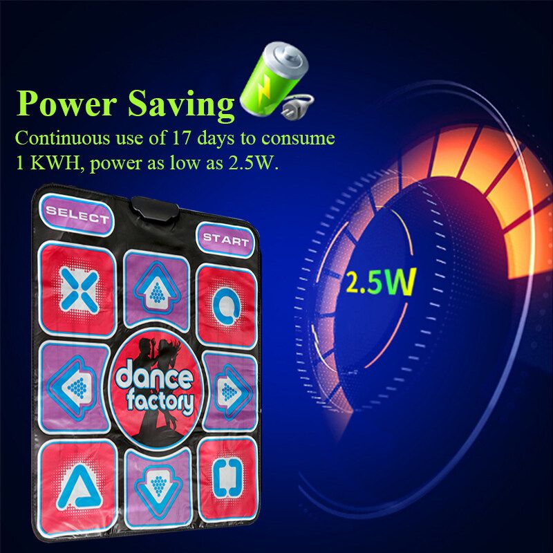 USB Non-slip Dance Mat Pad Pad Blanket Work For PC TV Video Party Household Game