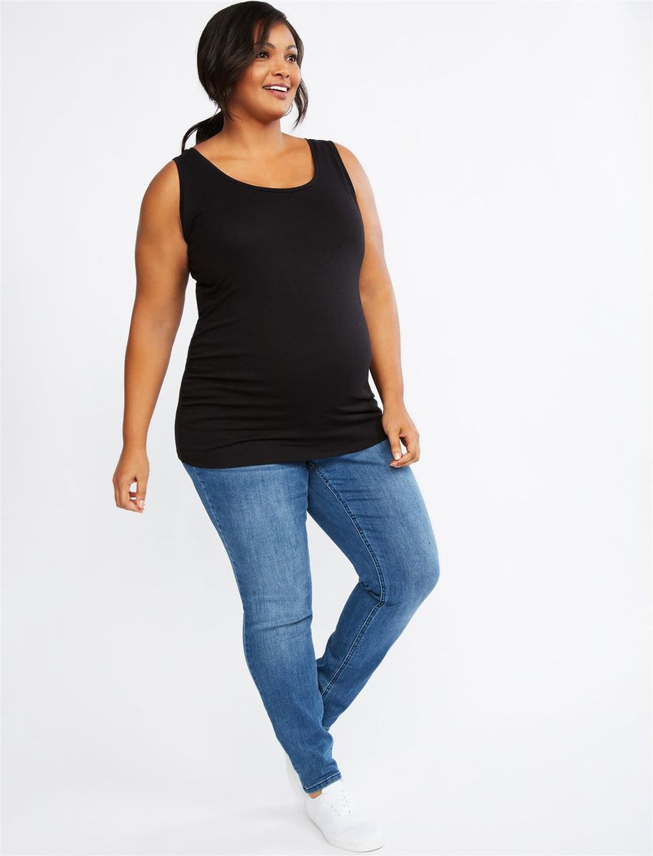 Secret Fit Belly Super Stretch Skinny Maternity Jeans- Beech Wash