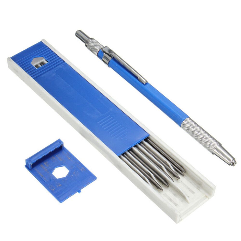 2.0 Mm Lead Holder Mechanical Pencil With 12pcs Refill Set Drawing Engineering Pen Pencils