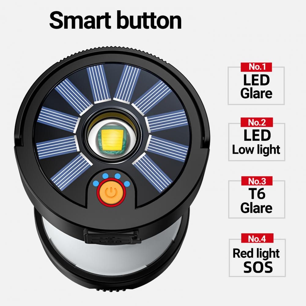 Lightweight  High-quality Solar 18650 Battery LED Camping