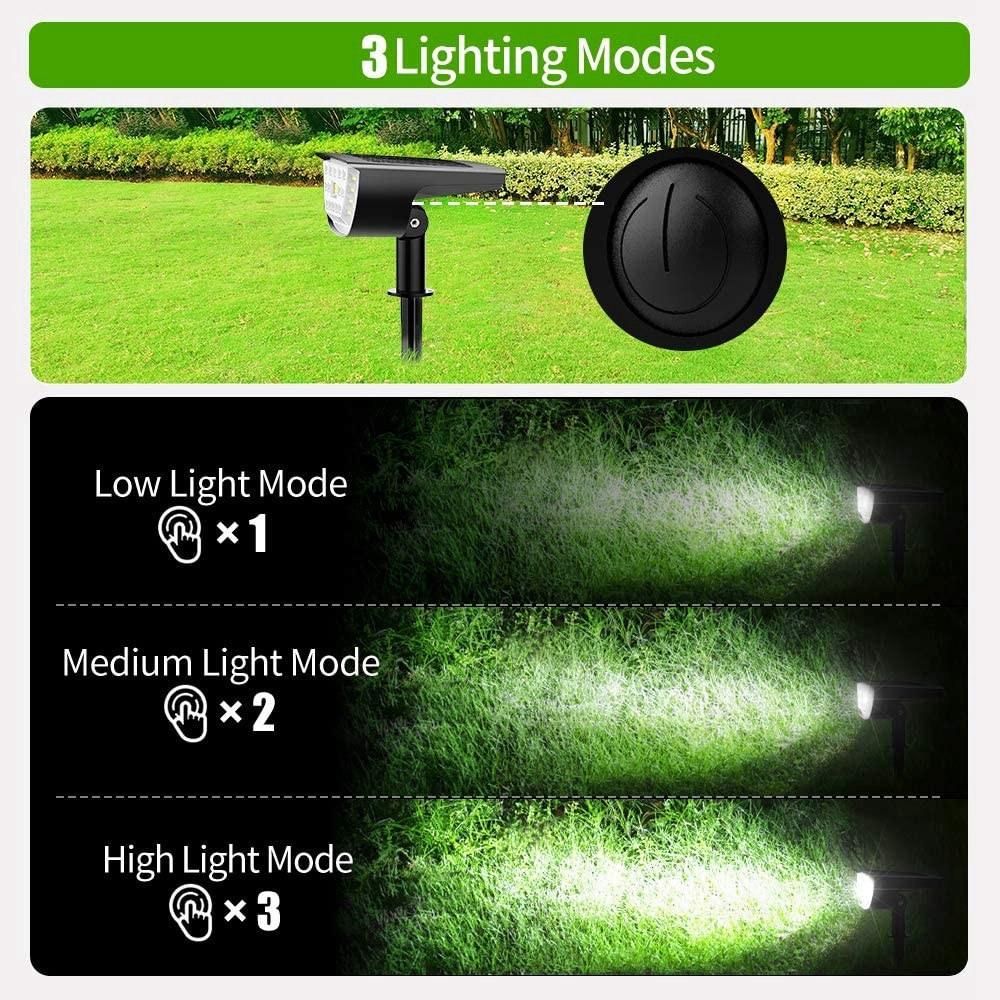 Solar Spot Lights Landscape Wall Lights for Porch Yard A