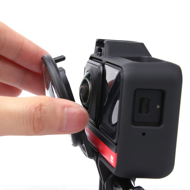 2Pcs High Clarity Lens Protection Cover Cap Guard For-Black