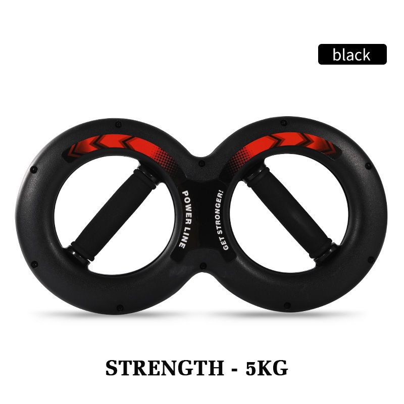 5-30kg 8-Word Chest Expander Power Wrist Device Workout Muscle Fitness Sports-black