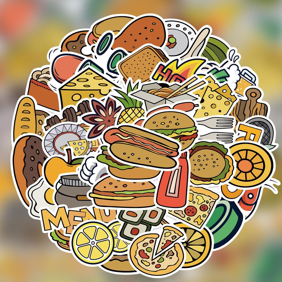 50PcsSet Laptop Stickers Cartoon Graffiti Decals Water Bottle Motorcycle Stickers