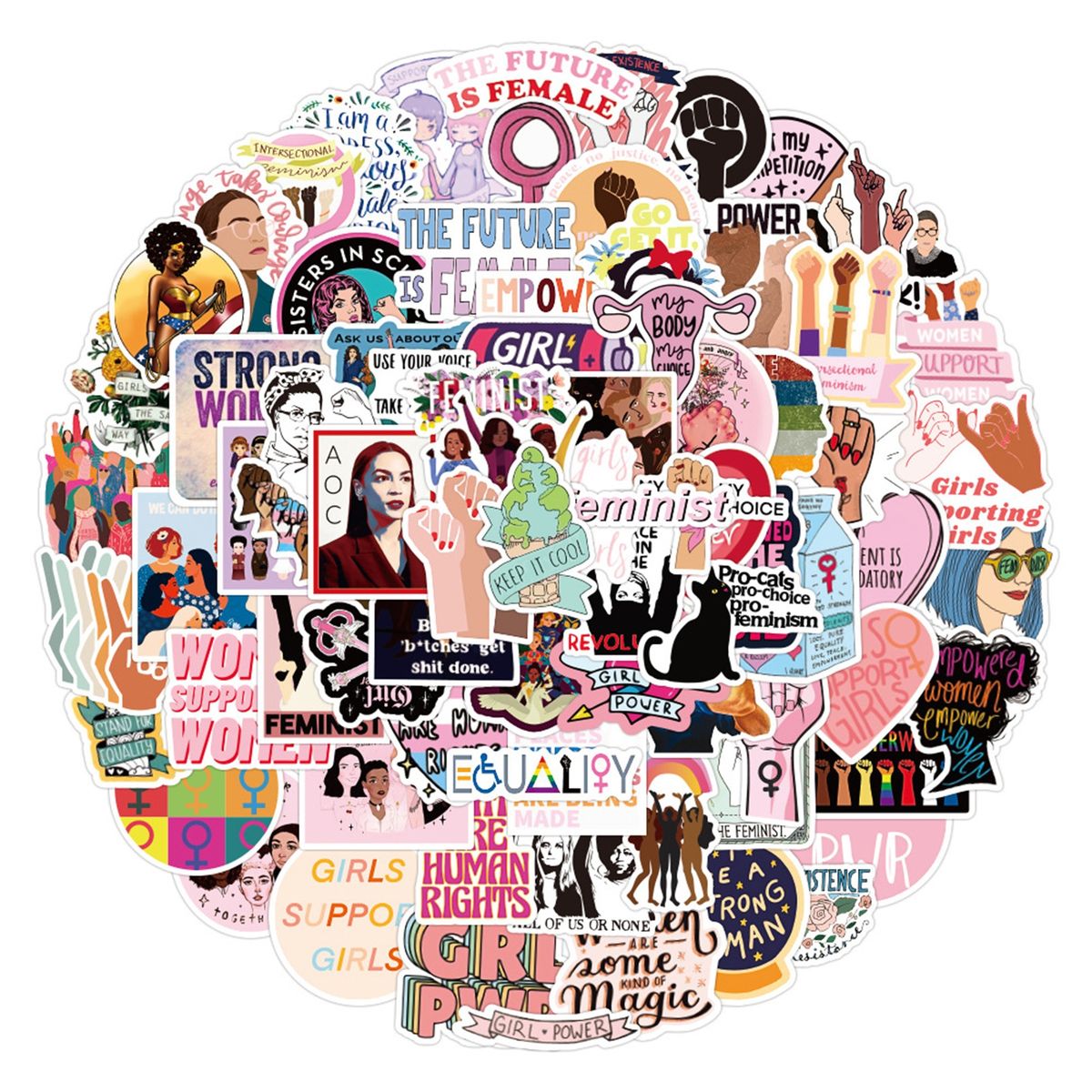 100Pcs Laptop Stickers Cartoon Graffiti Decals Water Bottle 100pcs