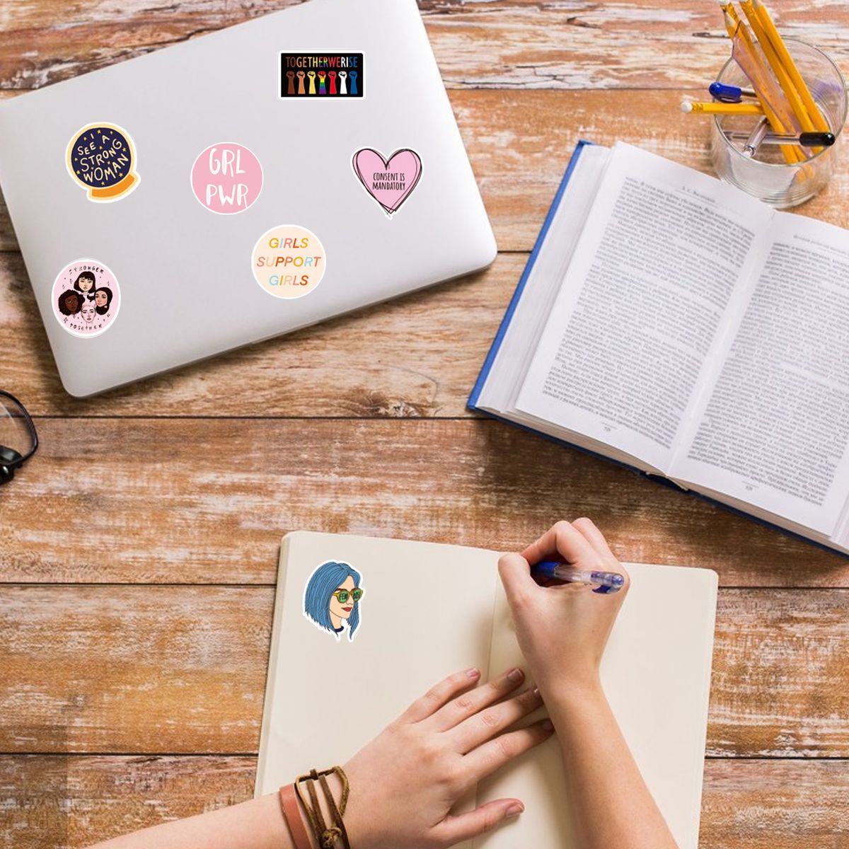 100Pcs Laptop Stickers Cartoon Graffiti Decals Water Bottle 100pcs