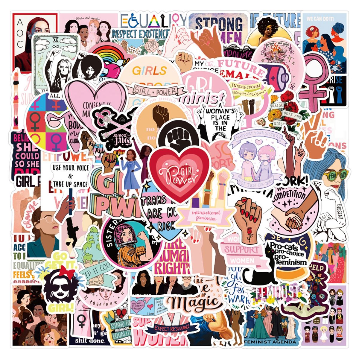 100Pcs Laptop Stickers Cartoon Graffiti Decals Water Bottle 100pcs
